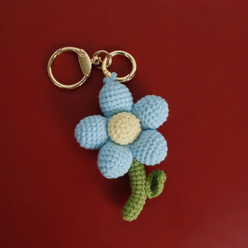 Mewaii® Finished Crochet Flower Keychain