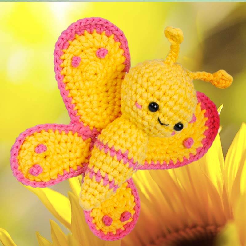 MeWaii® Crochet Original Designed Animal Crochet Kit for Beginners with Easy Peasy Yarn