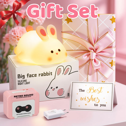 Mother's Day Limited Gift Set Special for every Momy Engraving Squishy Silicone LED Night Light