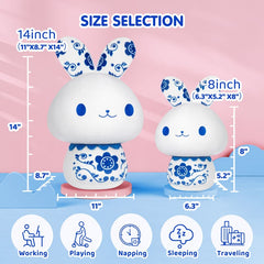 MeWaii® Mushroom Family Rabbit Kawaii Plush Pillow Squish Toy
