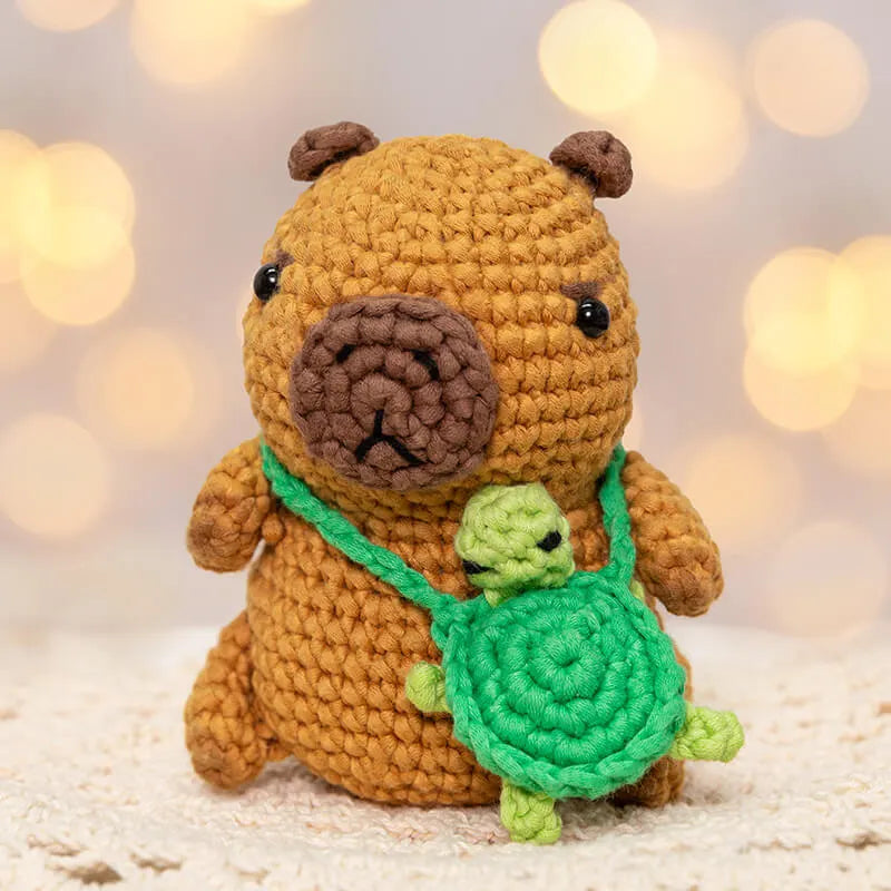 MeWaii® Crochet Turtle Pad Crochet Kit for Beginners with Easy Peasy Yarn