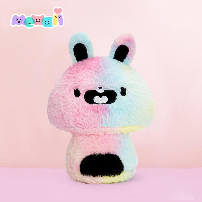MeWaii® Mushroom Family Tie-Dye Bunny Rabbit Kawaii Plush Pillow Squish Toy