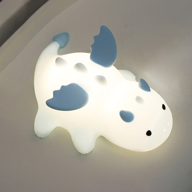 Squishy Silicone Cute Baby Dragon LED Night Light - Perfect Gift for Kids and Girls