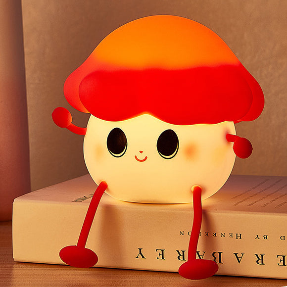 MeWaii® Mushroom LED Squishy Tap Tap Night Light Lamp