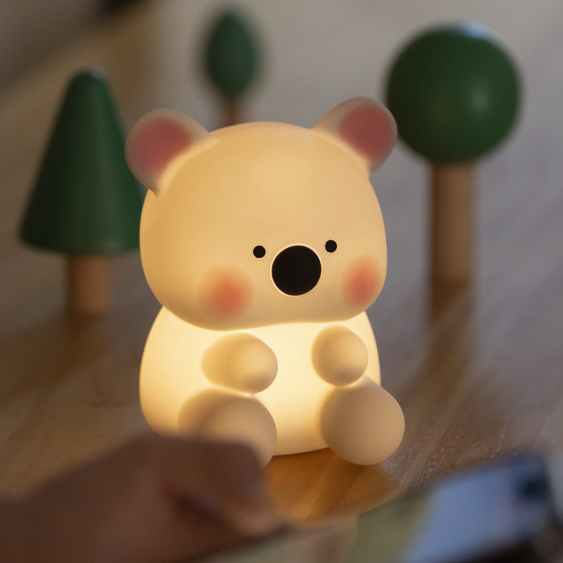Squishy Silicone Koala With Hat LED Night Light Perfect Gift for Kid Huggwaii