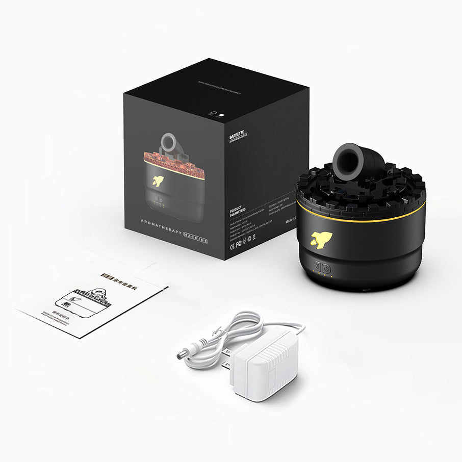 Kanonen-Luftbefeuchter, Aroma-Diffusor, Wassernebel, Nachtlicht, Lava, perfektes Geschenk