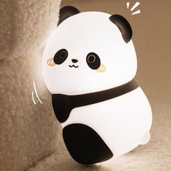 Squishy Silikon Frecher Panda LED-Nachtlicht - Perfektes Geschenk für Kinder und Mädchen