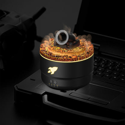 Kanonen-Luftbefeuchter, Aroma-Diffusor, Wassernebel, Nachtlicht, Lava, perfektes Geschenk