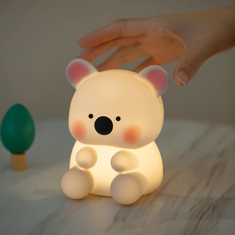 Squishy Silicone Koala With Hat LED Night Light Perfect Gift for Kid Huggwaii