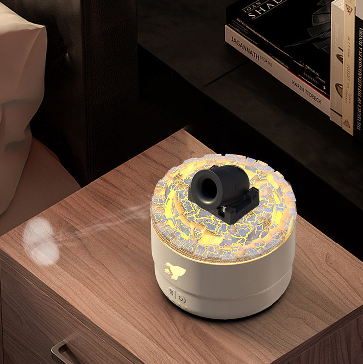 Kanonen-Luftbefeuchter, Aroma-Diffusor, Wassernebel, Nachtlicht, Lava, perfektes Geschenk