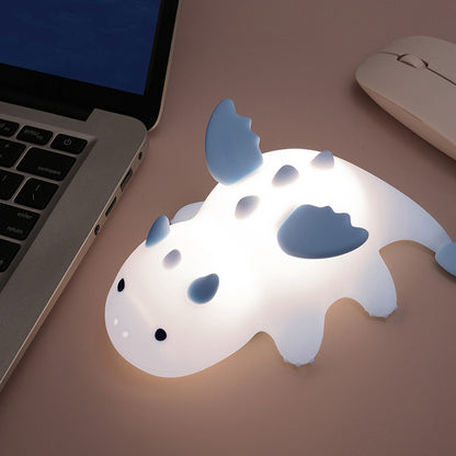 Squishy Silicone Cute Baby Dragon LED Night Light - Perfect Gift for Kids and Girls