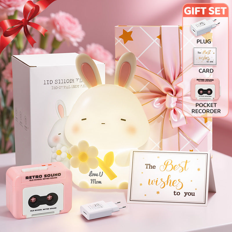 Mother's Day Limited Gift Set Special for every Momy Engraving Squishy Silicone LED Night Light