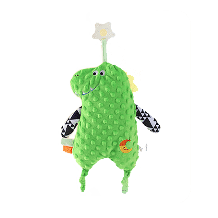 Baby Lovey Security blanket with Teether – Ultra-Soft Polyester Cotton, Safe Chew, Anti-Shed & Washable