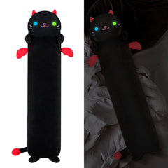 MeWaii® Luminous Devil Kitten Black Stuffed Animal Kawaii Plush Pillow Squishy Toy