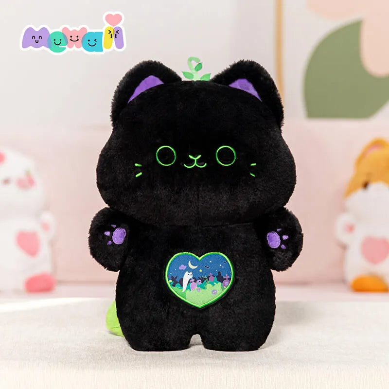 MeWaii® Devil Mint Kitten Kawaii Plush Pillow Squish Toy