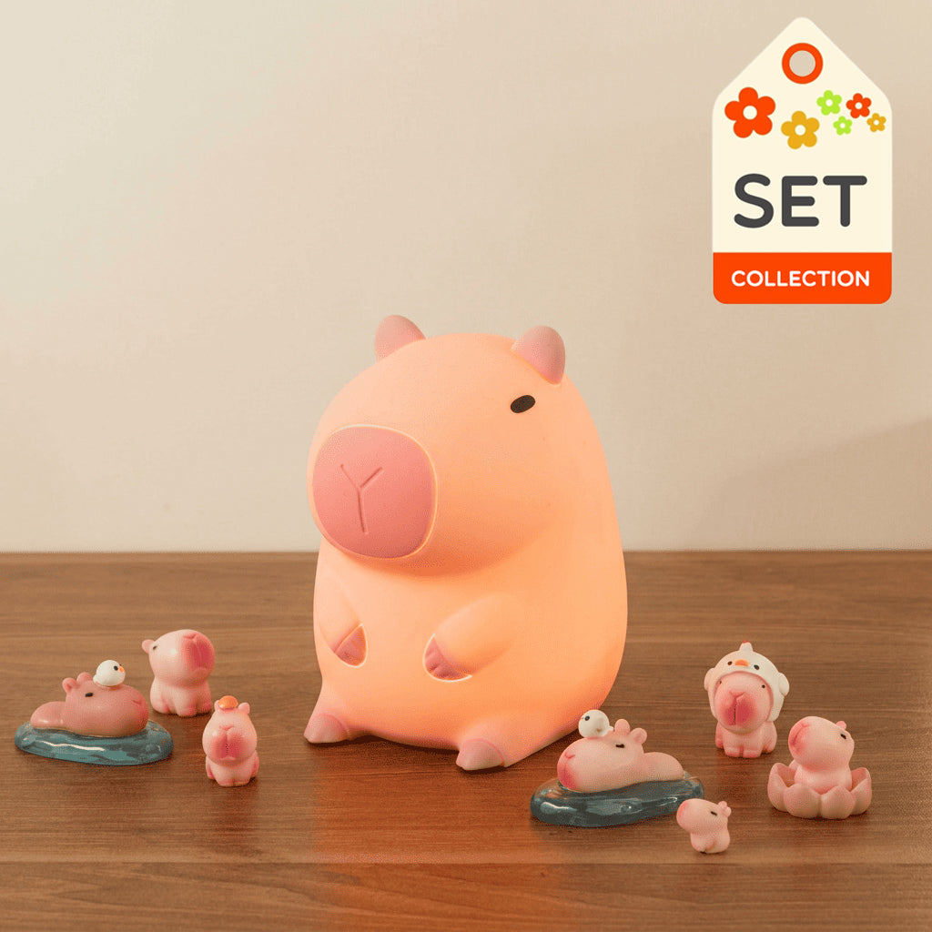 Capybara Tap Tap Lampe de nuit LED Meilleur cadeau pour bébé et filles