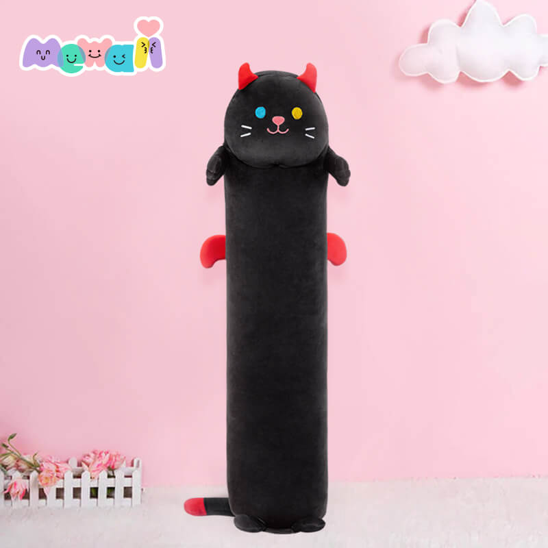 MeWaii® Original Design Black Cat Kitten Stuffed Animal Kawaii Plush Pillow Squishy Toy