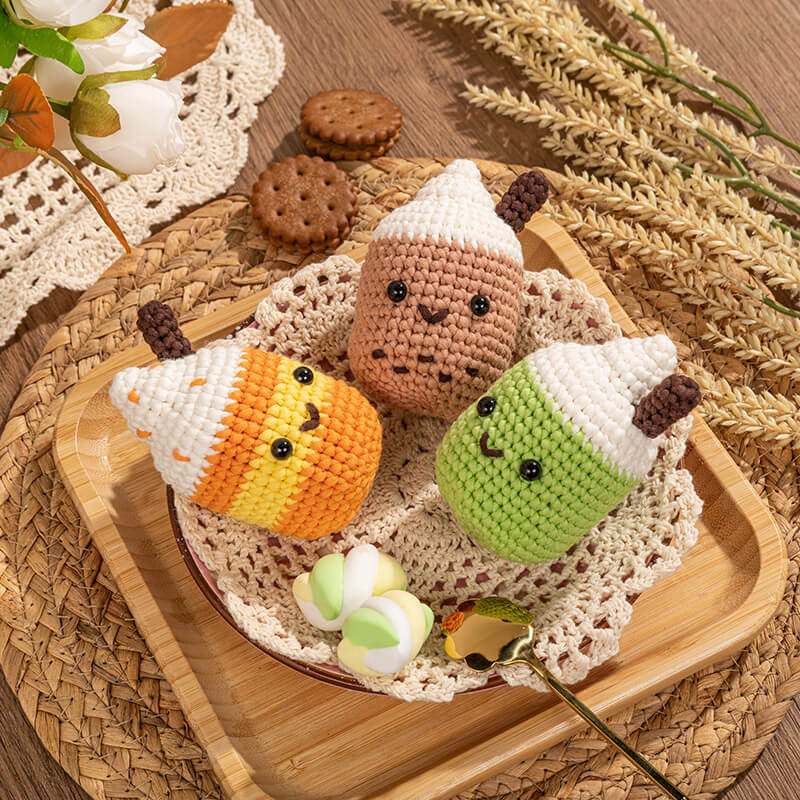 MeWaii® Crochet Original Designed Amigurumi Kits For Beginners with Easy Peasy Yarn