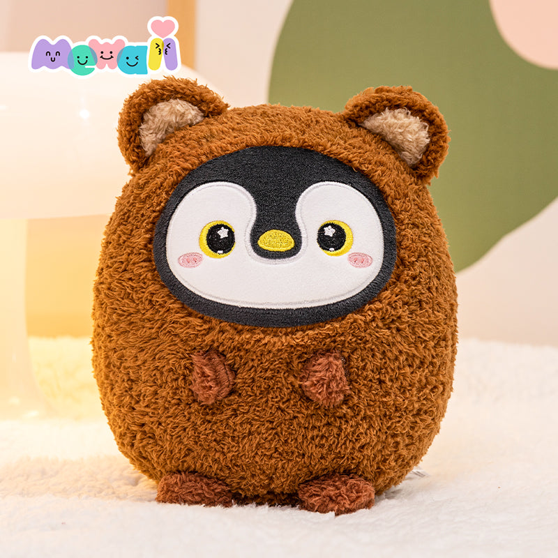 MeWaii® Stuffed Animal Kawaii Penguin Plush Pillow Squishy Toy With Hoodie