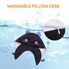 MeWaii® Flip Pillow Black White Bat Reversible Throw Pillow Neck Pillow Kawaii Plush Pillow Squish Toy