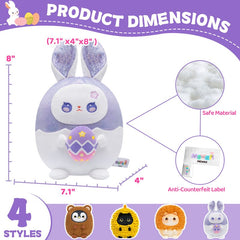 MeWaii® Stuffed Animal Kawaii Bunny/Rabbit Plush Pillow Squishy Toy With Hoodie