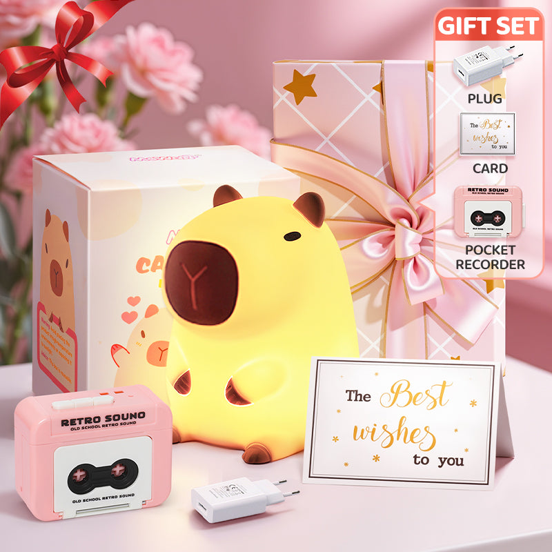 Mother's Day Limited Gift Set Special for every Momy Engraving Squishy Silicone LED Night Light