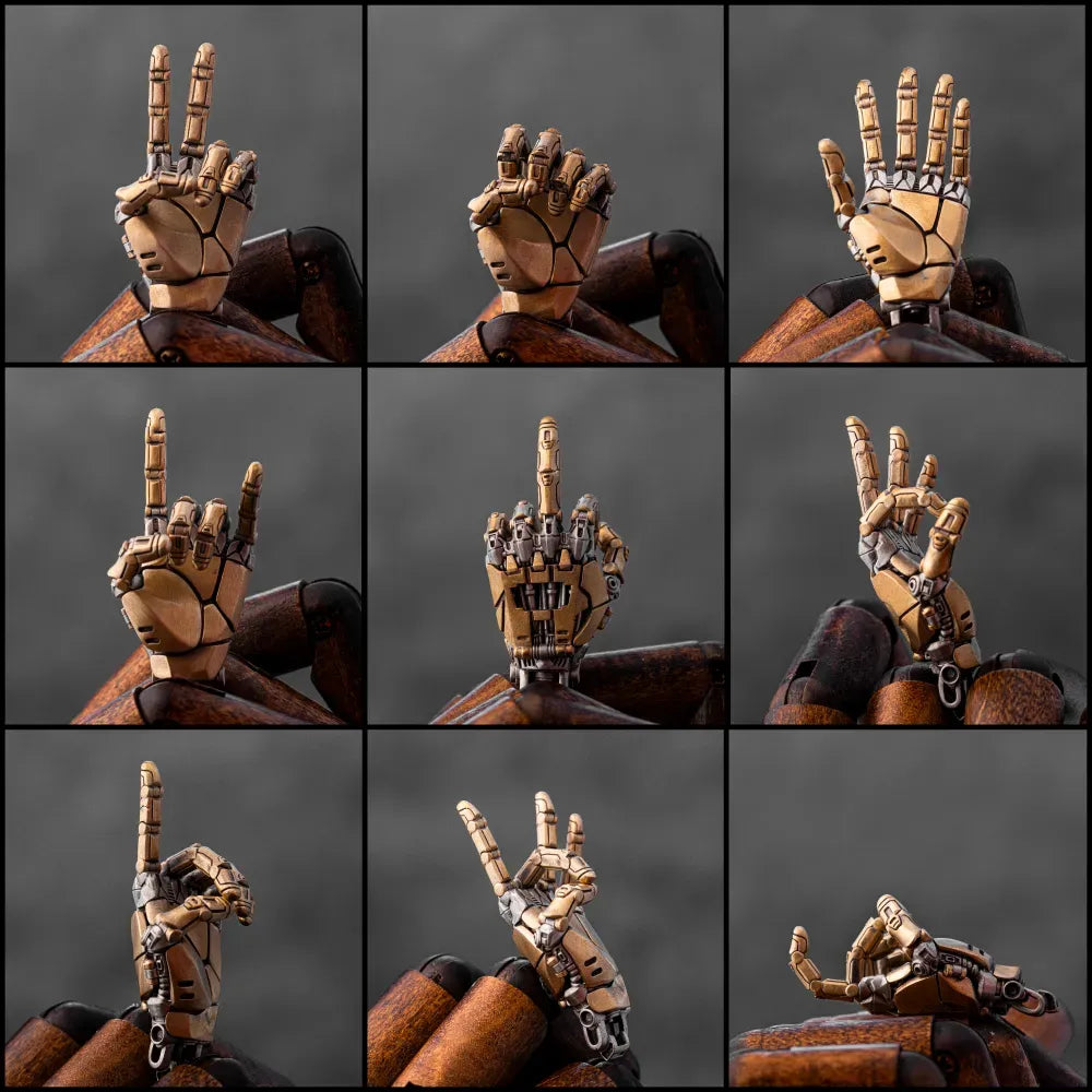 Mechanical Hand Pendant Decorative Necklace Glasses Stand Key Holder Collection