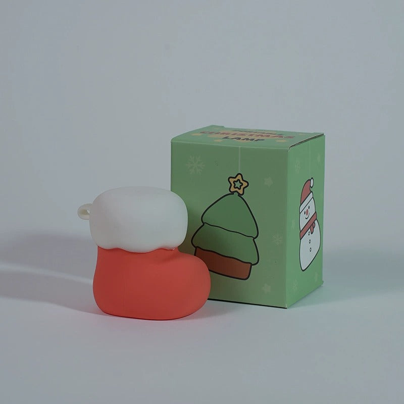 Set Christmas Edition Silicone Squishy Night Light Holiday Glow Gift-Ready Seasonal