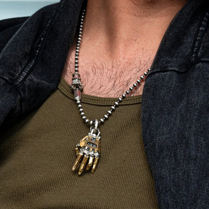 Mechanical Hand Pendant Decorative Necklace Glasses Stand Key Holder Collection