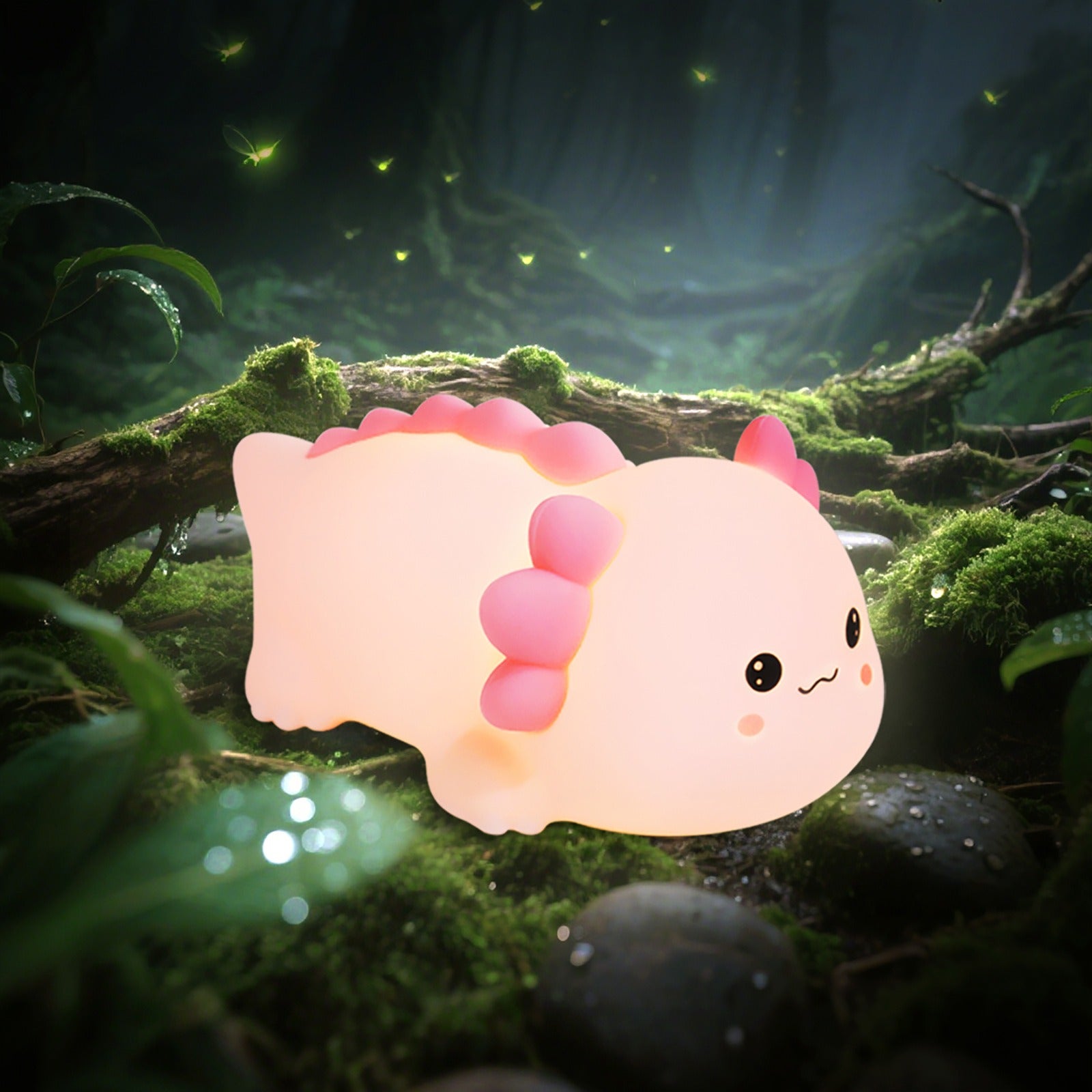 Axolotl Silicone Squishy Night Light Gift Cute Pink Gills Home Decor Perfect Gift