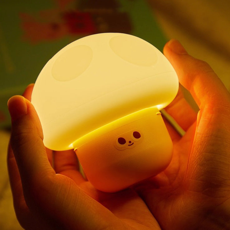 Mushroom Night Light Detachable Silicone Rotating Dimming Projection Mode Camping Flashlight Perftct Gift