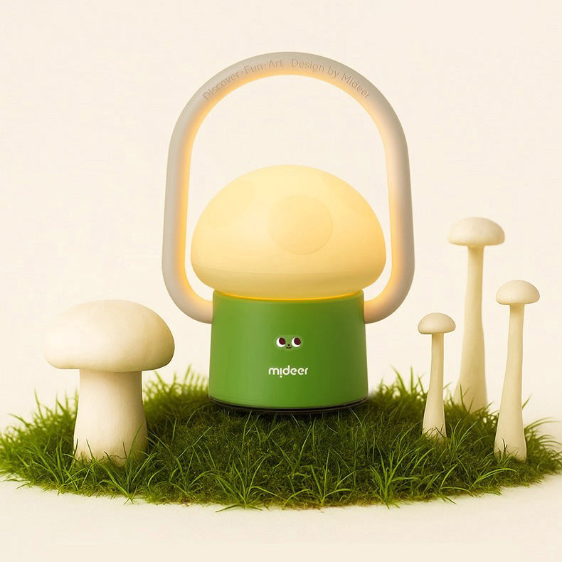 Mushroom Night Light Detachable Silicone Rotating Dimming Projection Mode Camping Flashlight Perftct Gift