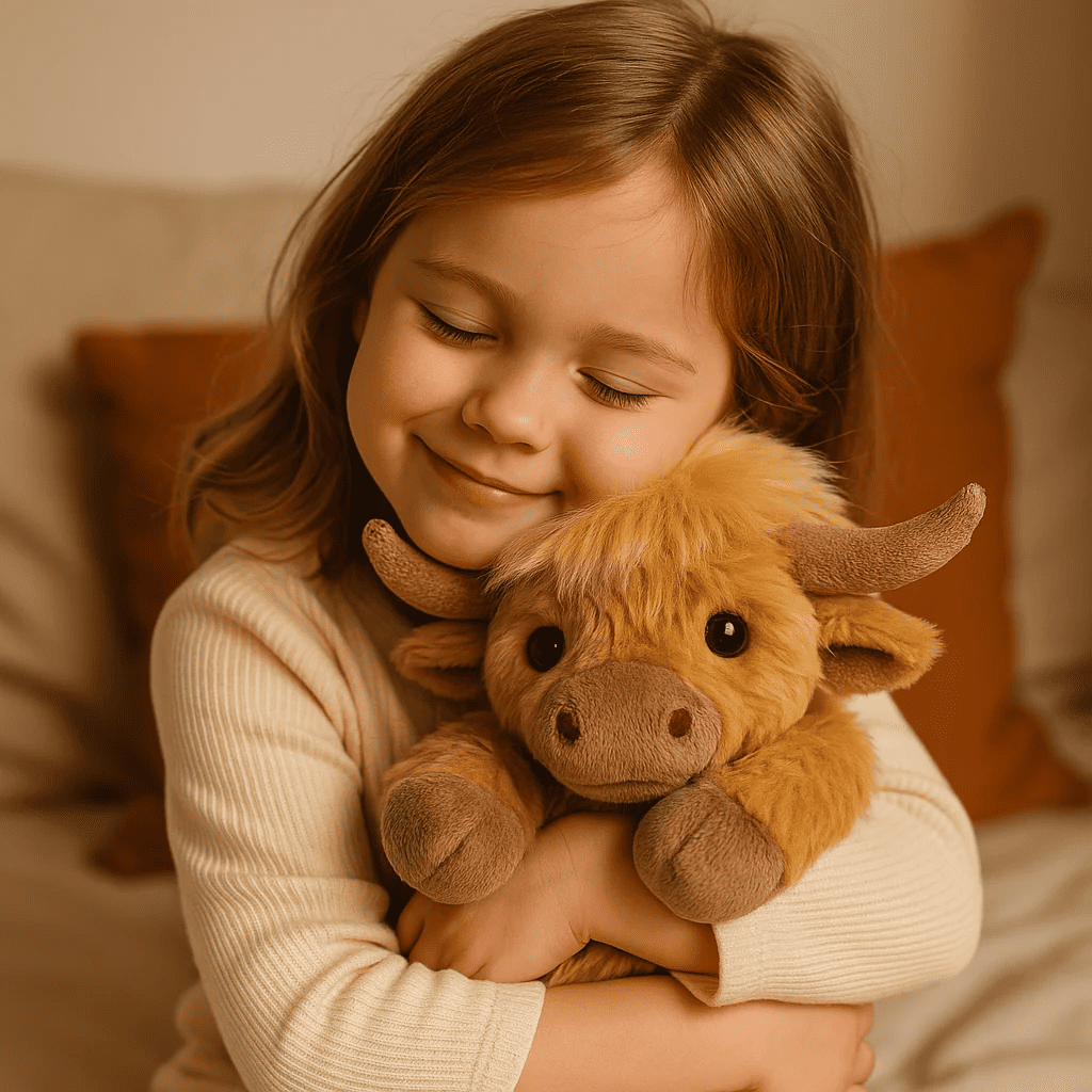 Highland Cow Plush Cattle Stuffed Animals, Microwavable, Pain Stress Relief, Anxiety, Women Kid Bedtime Best Gift