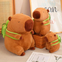 Capybara Plush With Turtle Bag Plushies Squishy Pillow Toy