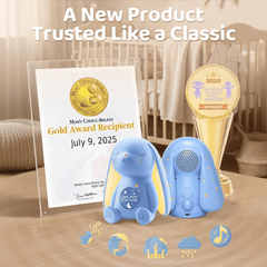 MeWaii® White Noise Sound Machine with Baby Soothing Palm Hand Night Light App Control