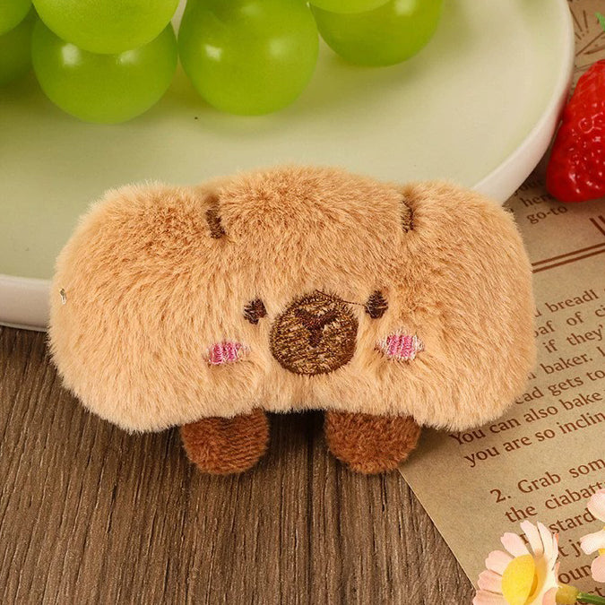 Capybara Food-Themed Mini Hanging Charms – Cute Capybara Bread & Chef Collection