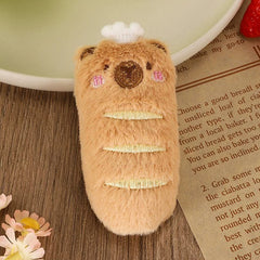 Capybara Food-Themed Mini Hanging Charms – Cute Capybara Bread & Chef Collection