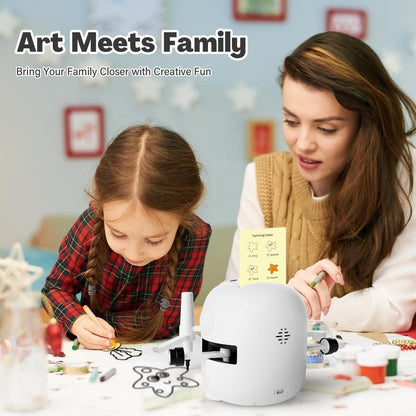 Drawing Robot Montessori Educational Toy for Creative Learning & Fun for Boys & Girls Ages 3-8 Gift