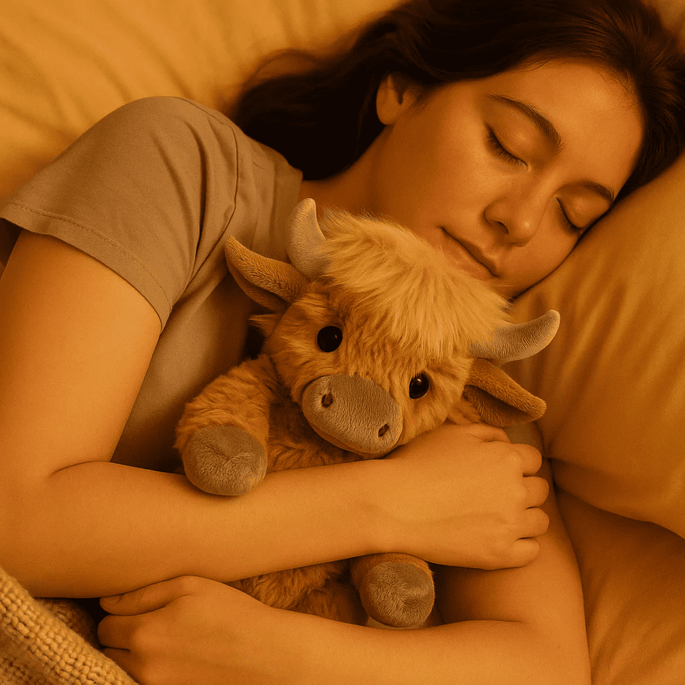 Highland Cow Plush Cattle Stuffed Animals, Microwavable, Pain Stress Relief, Anxiety, Women Kid Bedtime Best Gift