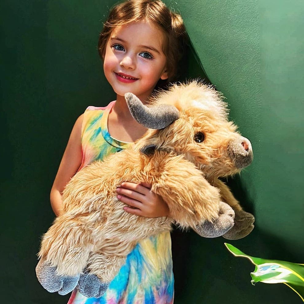 Highland Cow Plush Cattle Stuffed Animals, Microwavable, Pain Stress Relief, Anxiety, Women Kid Bedtime Best Gift