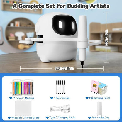 Drawing Robot Montessori Educational Toy for Creative Learning & Fun for Boys & Girls Ages 3-8 Gift
