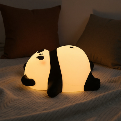 Napping Panda Breathing Squishy Silicone Companion Sound LED Night Light Perfect Gift