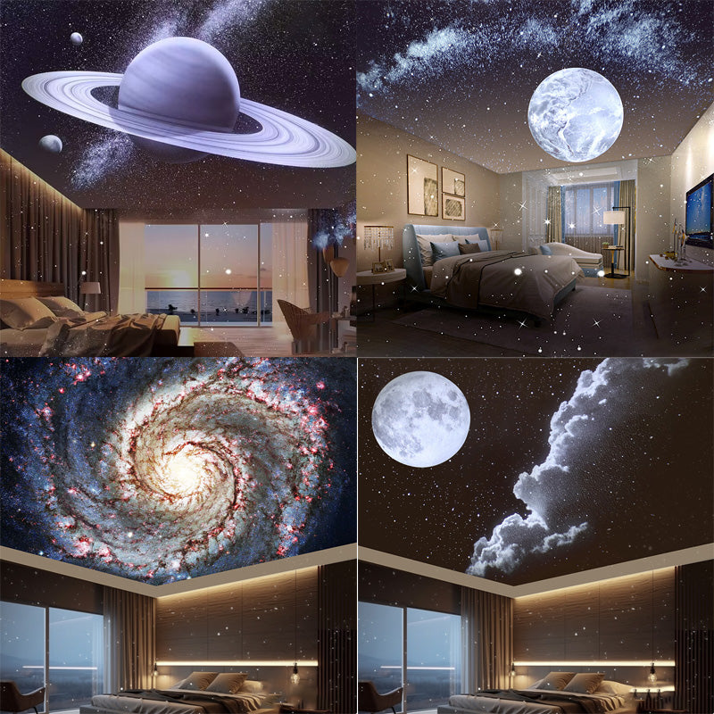 Enceinte Bluetooth à projection Galaxy, 4 modes rotatifs, bruit blanc, lumières d'ambiance