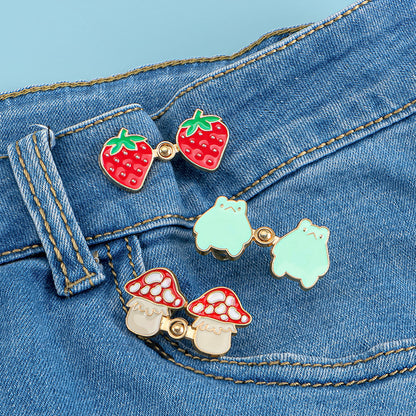 Waist Knots Adjustable Frog Heart Toadstool Strawberry for Loose Pants Clothes