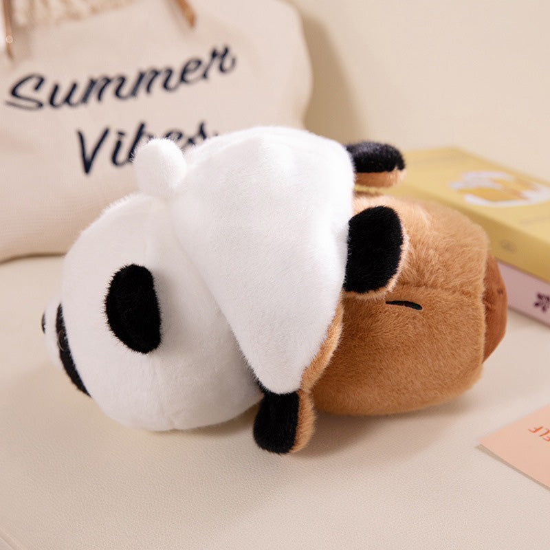Reversible Capy & Panda Plush Pillow, Flip for Fun & Cozy Comfort, Perfect Gift
