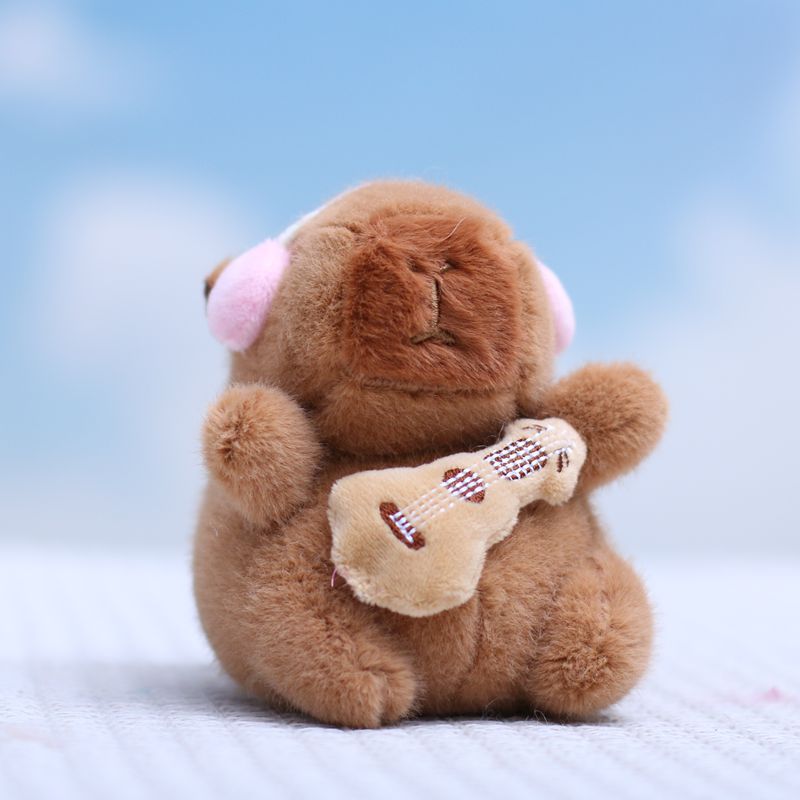 Mini Capybara Musical Plush Set – 12cm Collectible Figures