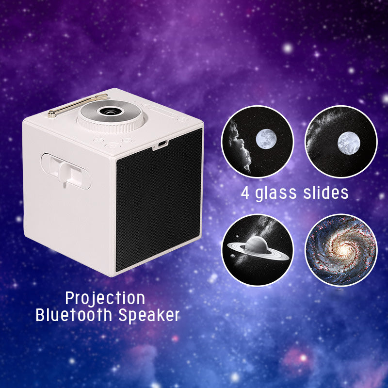 Enceinte Bluetooth à projection Galaxy, 4 modes rotatifs, bruit blanc, lumières d'ambiance