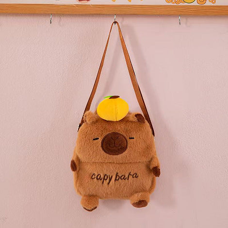 Capy Bag Large Capacity Shoulder Plush Backpack for Kids & Gift