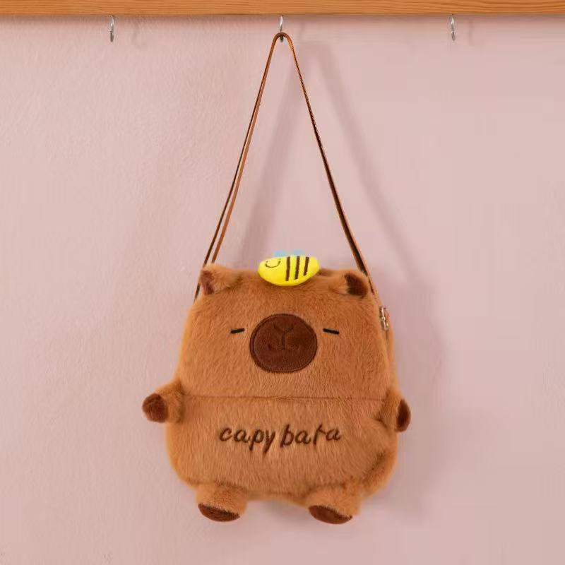 Capy Bag Large Capacity Shoulder Plush Backpack for Kids & Gift
