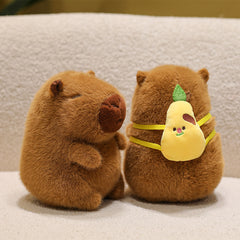 8" Capybara with Bag Plush Toy, Soft Cute Capybara Stuffed Animal Gift